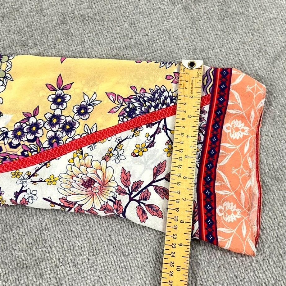 Vintage Hale Bob Women's Blouse Large Silk Chiffon Sheer Abstract Art Floral Casual Office Wear Size L / US 10 / IT 46 - 7 Thumbnail