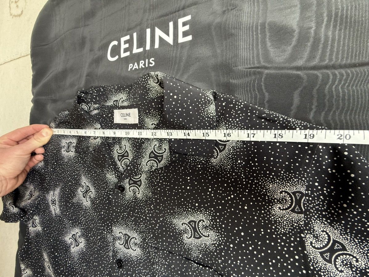Celine $1.45k SS25 Celine 💯% silk Hawaiian shirt Hedi 39 sample Size US M / EU 48-50 / 2 - 6 Thumbnail