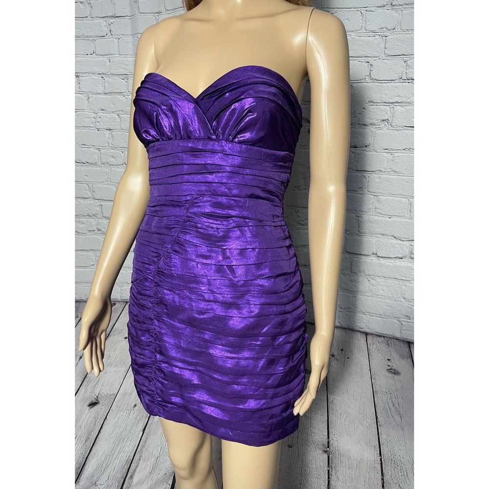 Zara NWT Zara Purple Draped Dress Size M Size M / US 6-8 / IT 42-44 - 3 Thumbnail