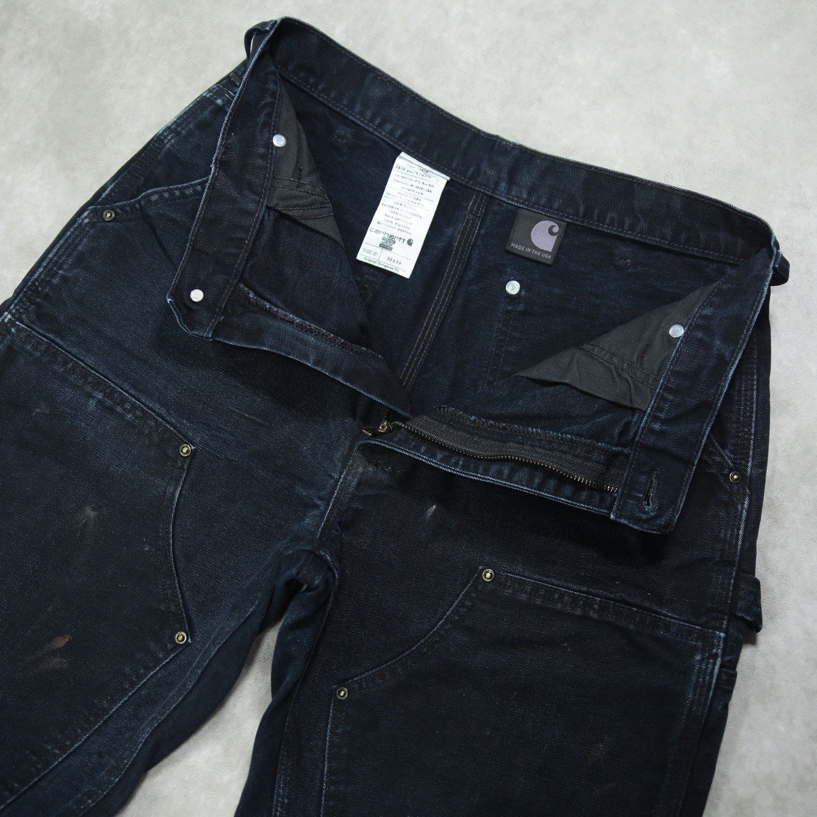 Balenciaga Carhartt x Chrysler Imported From Detroit Black Double Knee Size US 30 / EU 46 - 19 Thumbnail