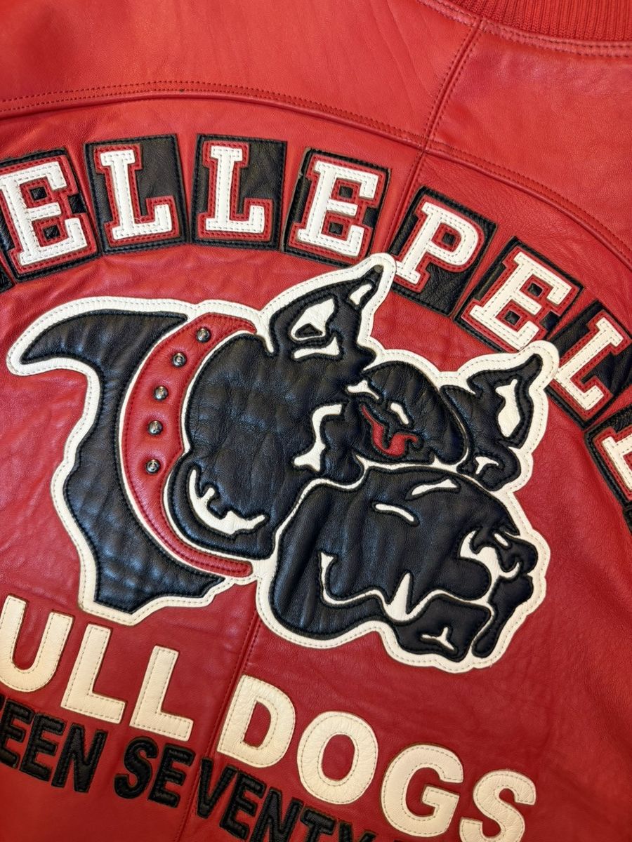 Pelle Pelle Vintage Pelle Pelle 1978 Bulldog leather varsity jacket Size US XL / EU 56 / 4 - 16 Thumbnail