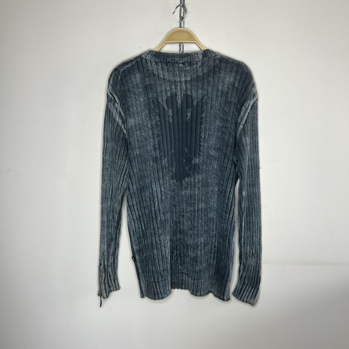 20471120 Washed Dolce Gabbana Style Knit Sweater Thrashed Y2K Size US L / EU 52-54 / 3 - 7 Thumbnail