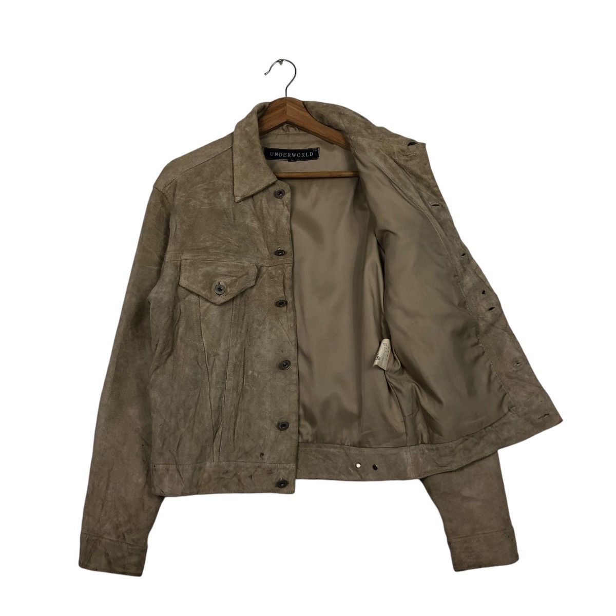 Japanese Brand VINTAGE GENUINE LEATHER BIKER JACKET UNDERWORLD ISSEYMIYAKE Size US L / EU 52-54 / 3 - 10 Thumbnail