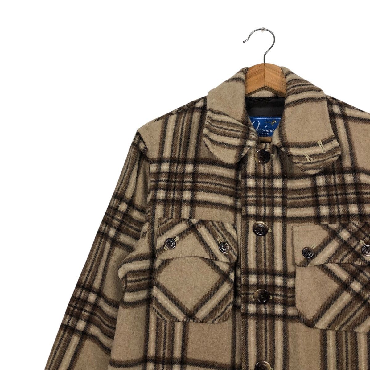 Japanese Brand 📌Vtg Wool Jacket Tartan Design St. Passimon Issey Miyake Size US L / EU 52-54 / 3 - 8 Thumbnail