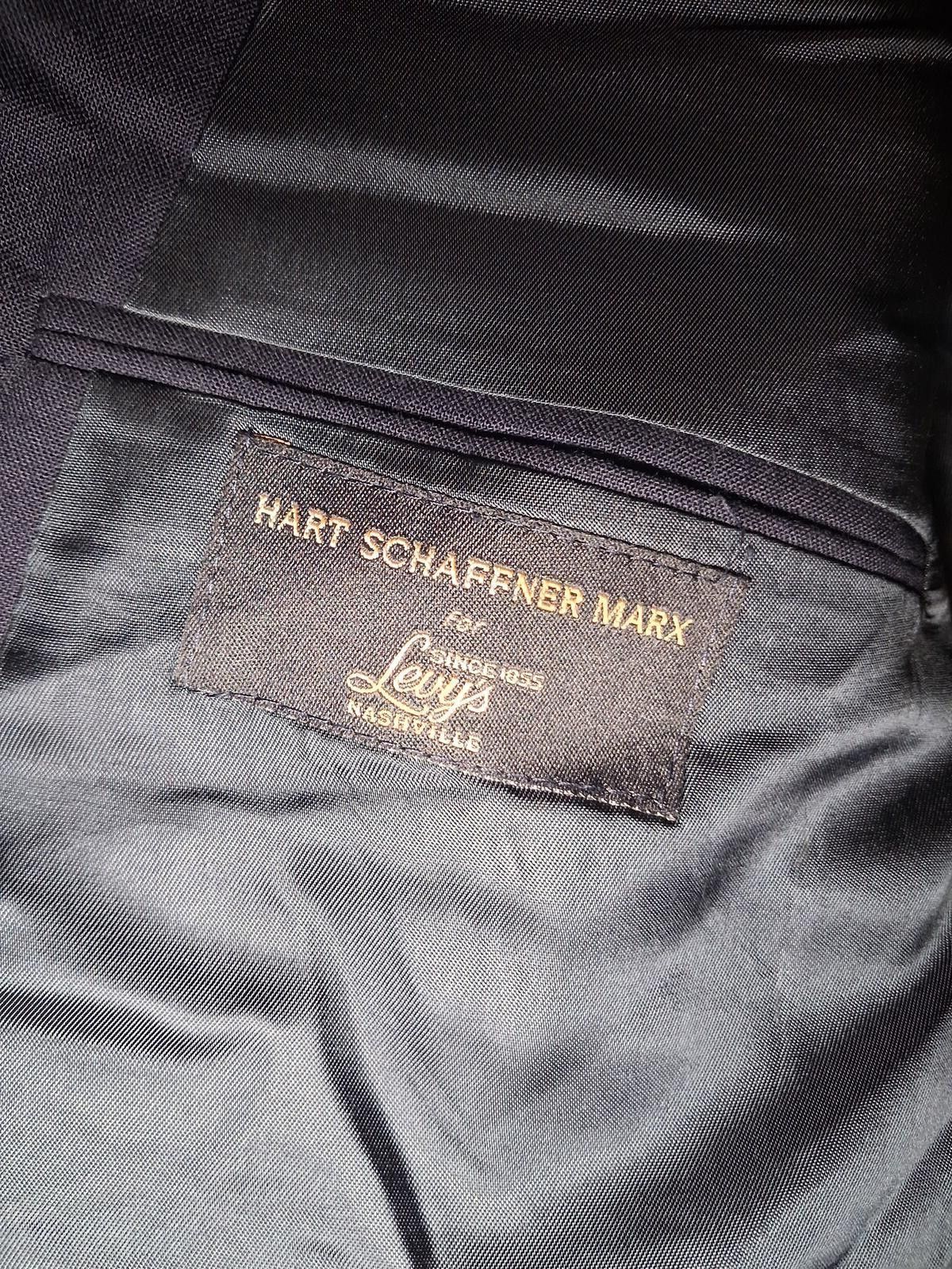 Hart Schaffner Marx Hart Schaffner Marx Blazer Mens 48R Navy Gold Buttons Wool Size 48R - 2 Thumbnail