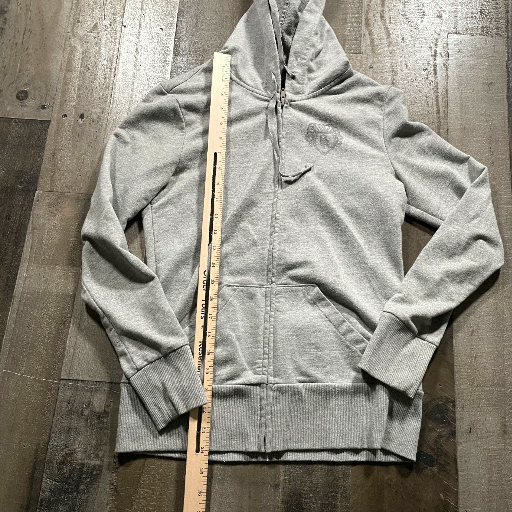 Banana Republic Banana Republic Hoodie Women S Small Gray Full Zip Logo Crest Long Sleeve Active Size S / US 4 / IT 40 - 5 Thumbnail