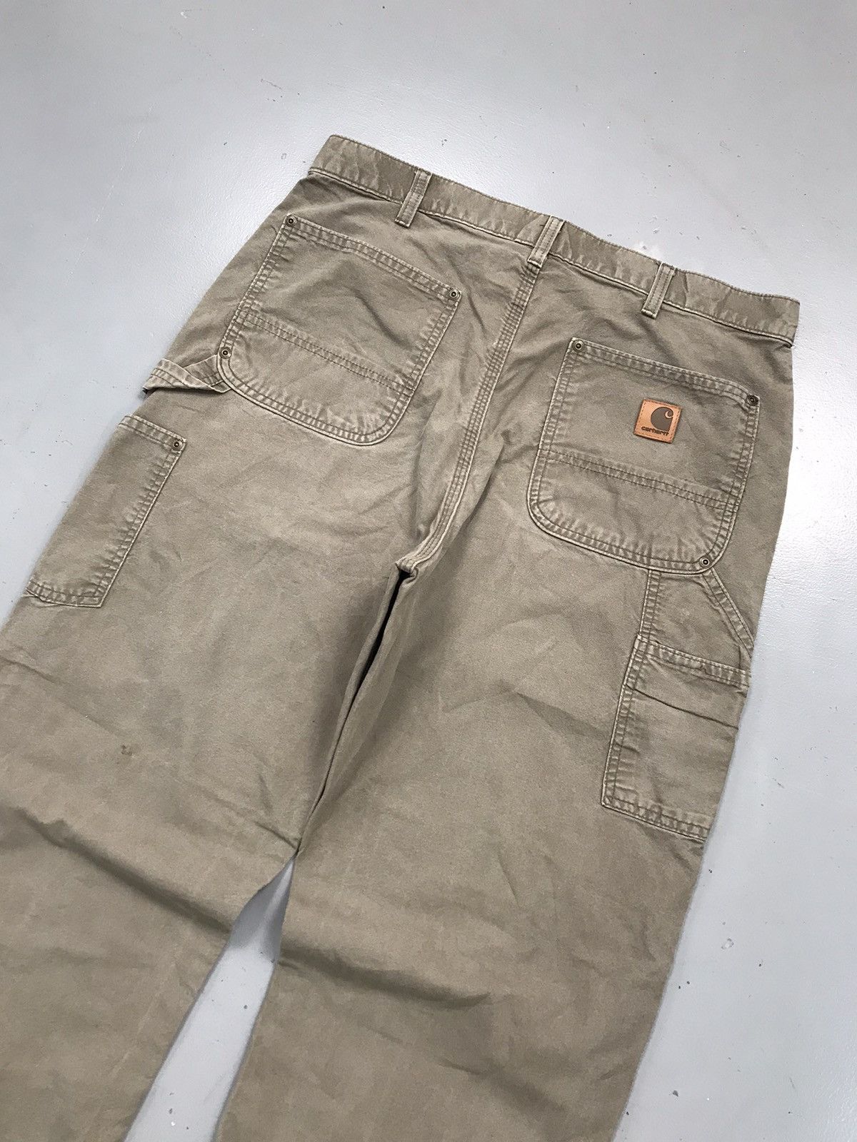 Carhartt × Vintage Vintage Carhartt B195 LBR double knee carpenter denim Size US 35 - 8 Thumbnail