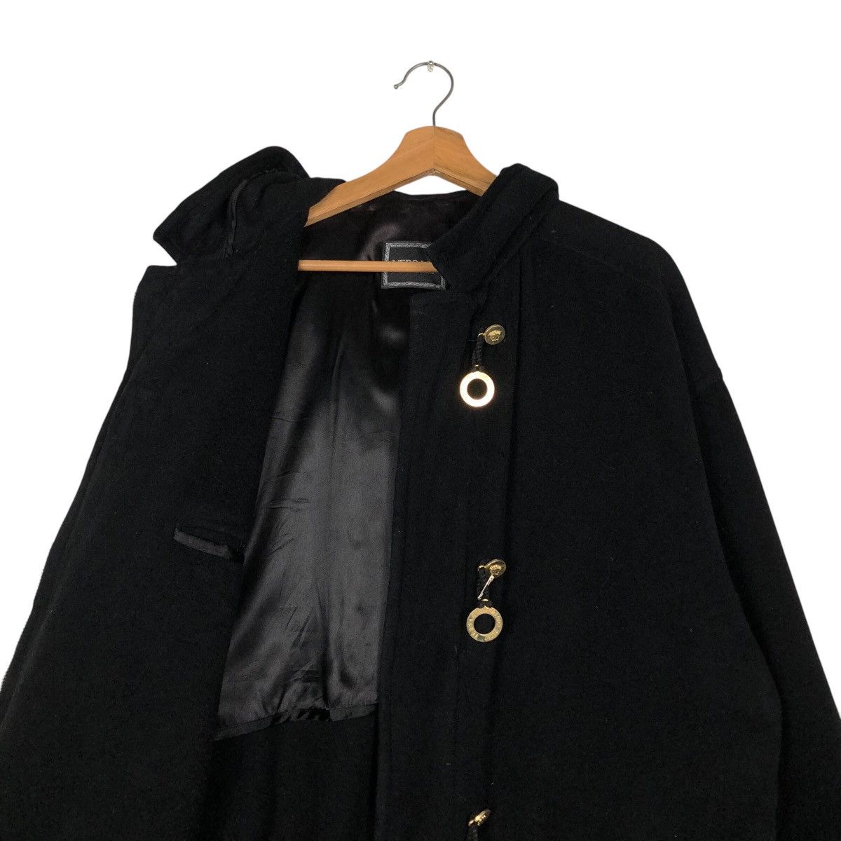 Versace Jeans Couture Vintage Heavy Wool Jacket Black Versace Jeans Couture Italy Size US M / EU 48-50 / 2 - 14 Thumbnail