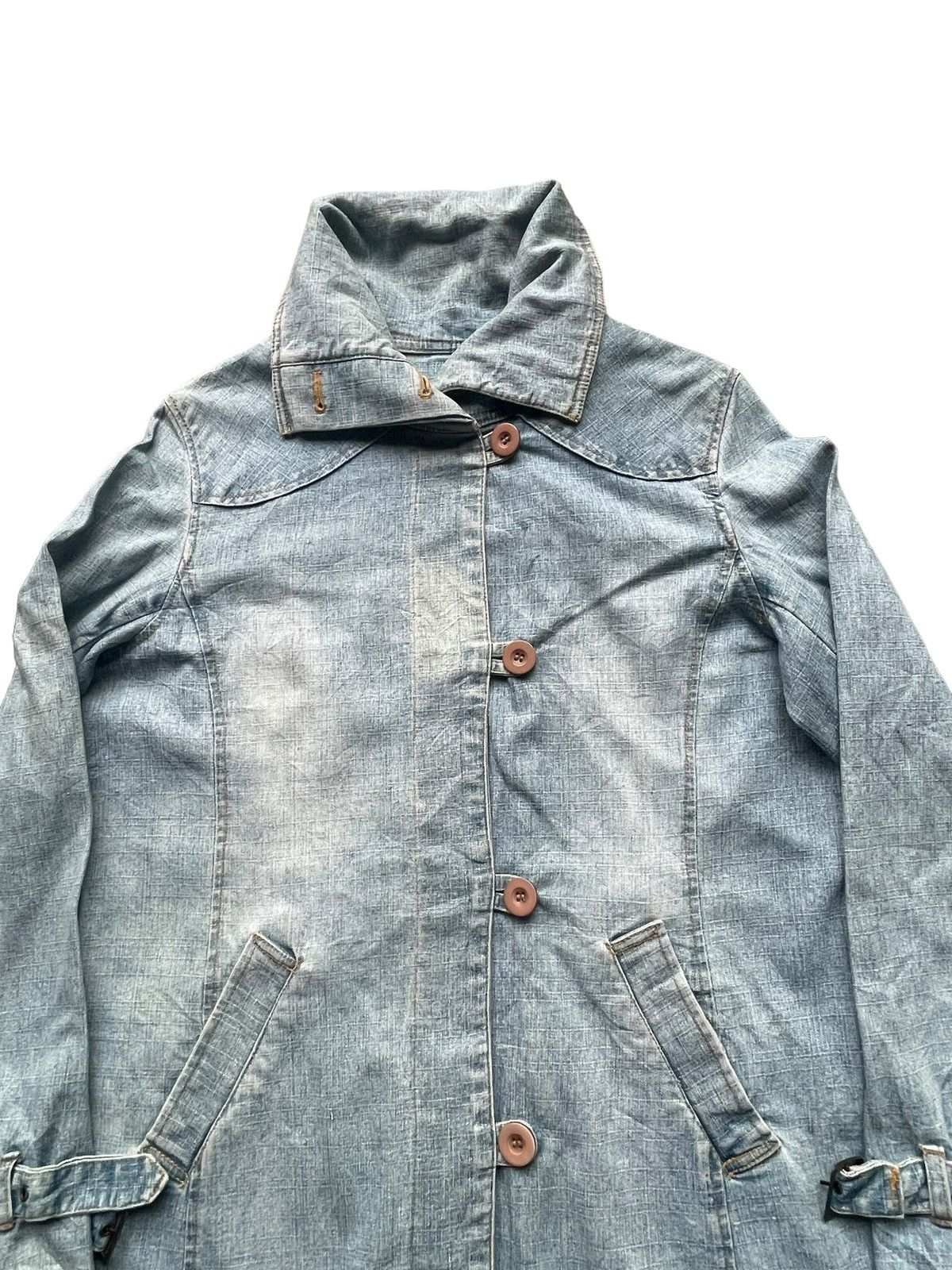 Japanese Brand Chello Parka Denim Jacket Size M / US 6-8 / IT 42-44 - 3 Thumbnail