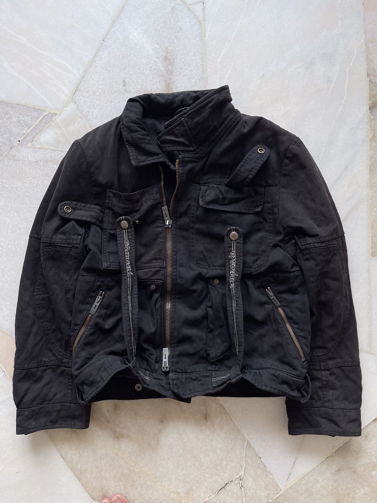 Emporio Armani × Giorgio Armani 2000s Emporio Armani Zip Croped