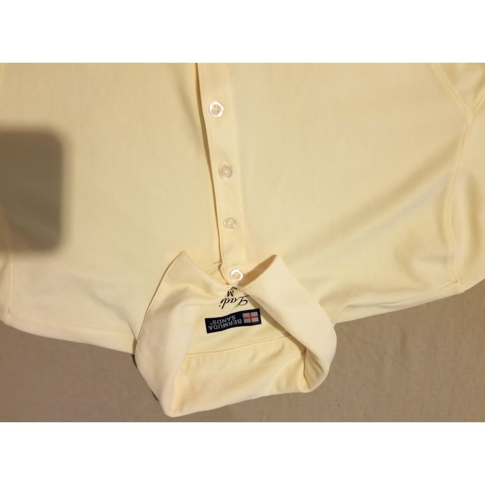 Vintage Bermuda Sands Shirt Womens M Yellow Polo Athletic Long Sleeve Golf Size M / US 6-8 / IT 42-44 - 2 Thumbnail