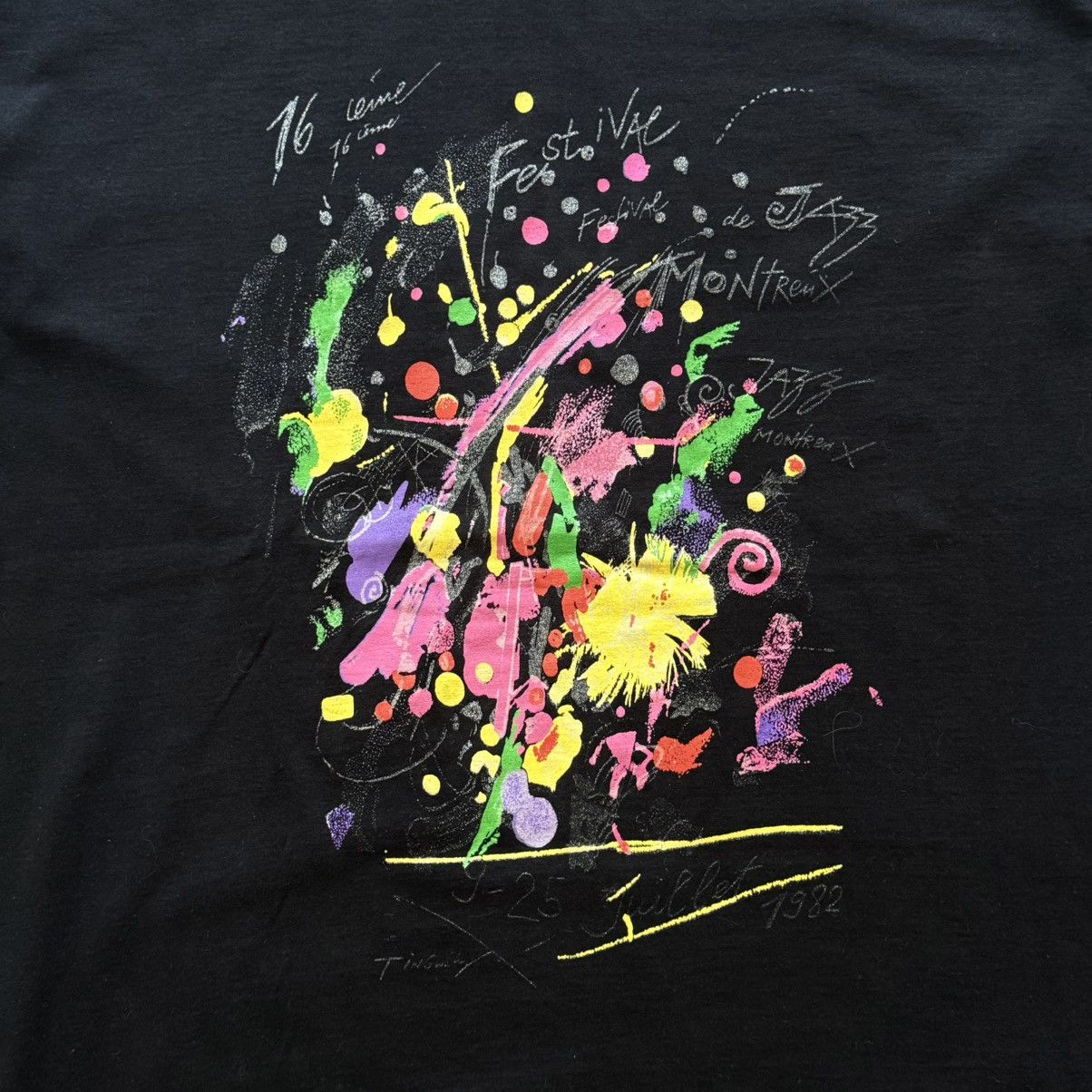 Band Tees 1982 Montreux Jazz Festival Archive Big Logo T-shirt Size US M / EU 48-50 / 2 - 2 Thumbnail