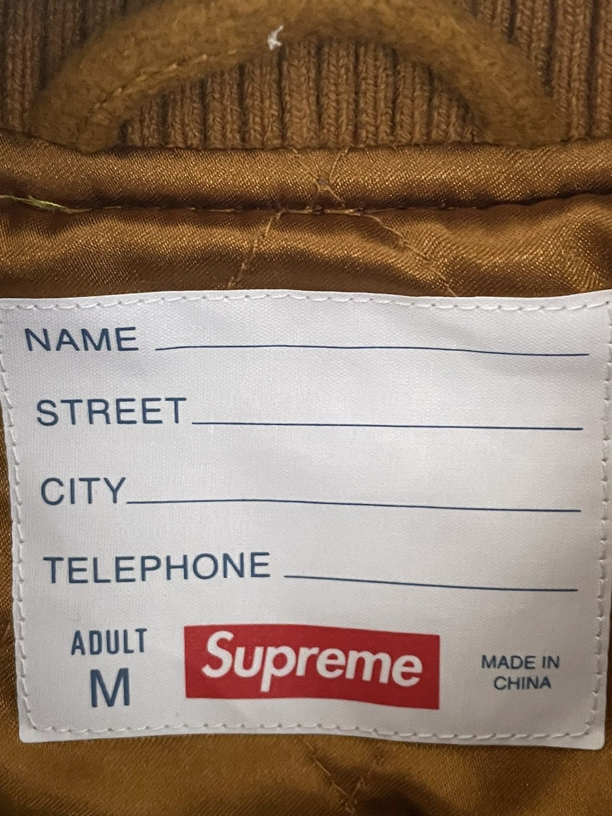 Supreme Supreme Big Logo Chenille Varsity Jacket | Grailed
