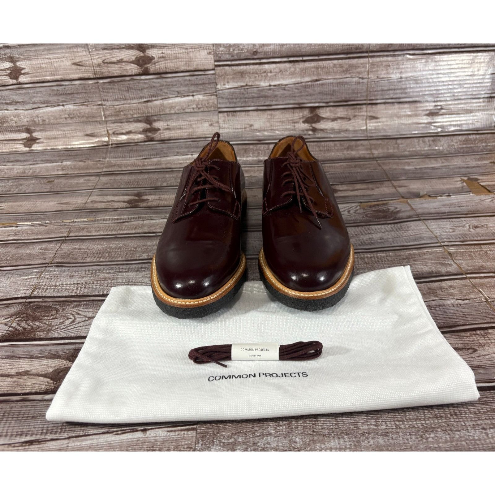Common Projects Common Projects Derby Polished Leather Loafers shoes Sz 41 c Size US 8 / EU 41 - 3 Thumbnail