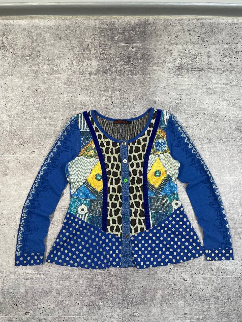 Hysteric Glamour Vintage Save The Queen Jean Paul Gaultier Style Long Top Y2K Size L / US 10 / IT 46 - 1 Thumbnail