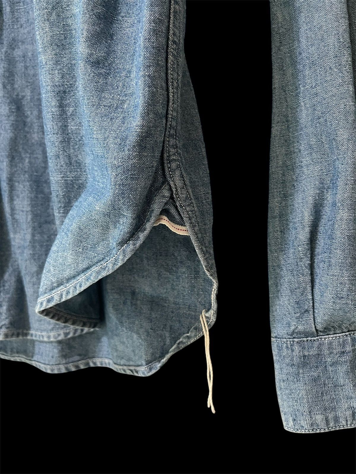 Denime Denime Selvedge Chambray Denim Work Shirt Size US S / EU 44-46 / 1 - 2 Thumbnail