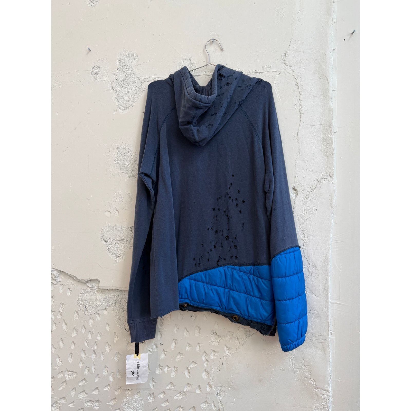 Greg Lauren Greg Lauren x Moncler SAMPLE Destroyed Puffy Collide Hoodie Size US L / EU 52-54 / 3 - 5 Thumbnail