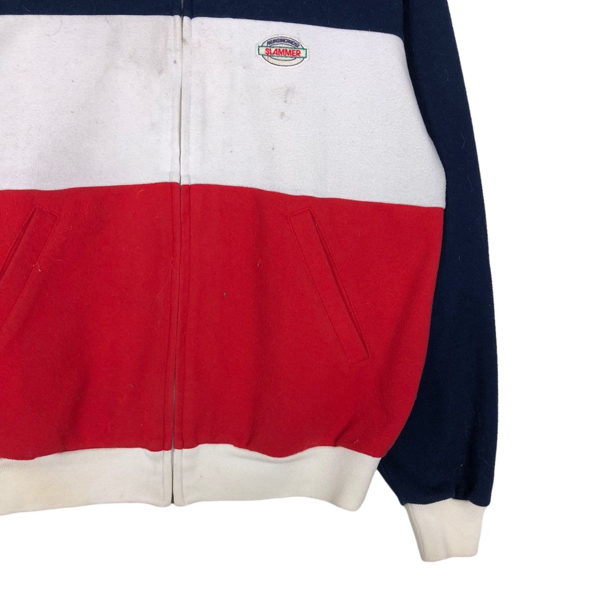 Japanese Brand 🔥Vintage Bomber Jacket Double Colour Munsingwear Slammer Size US M / EU 48-50 / 2 - 5 Thumbnail