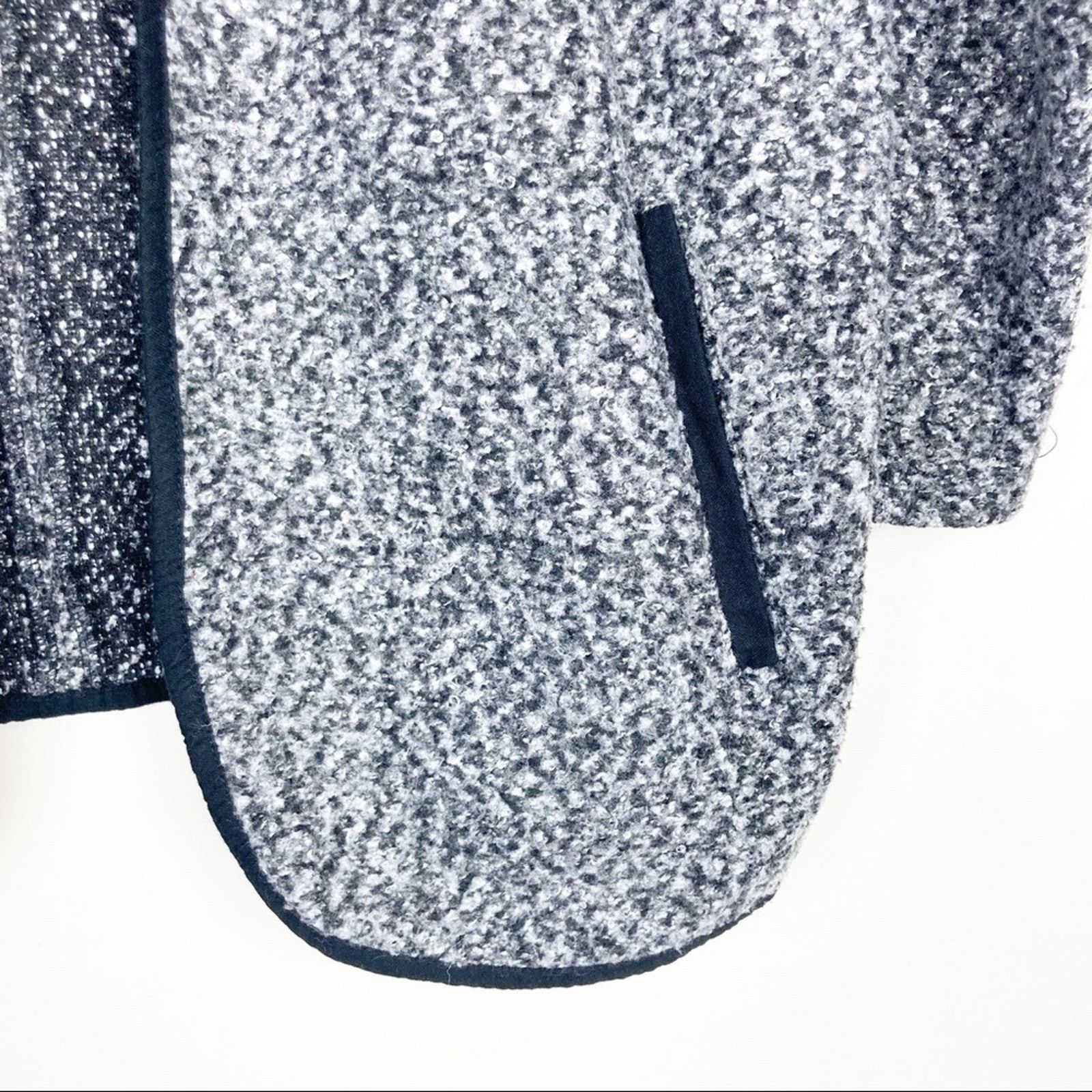 Loft Ann Taylor Loft Gray Speckled Open Front Cardigan Sz S Size S / US 4 / IT 40 - 3 Thumbnail
