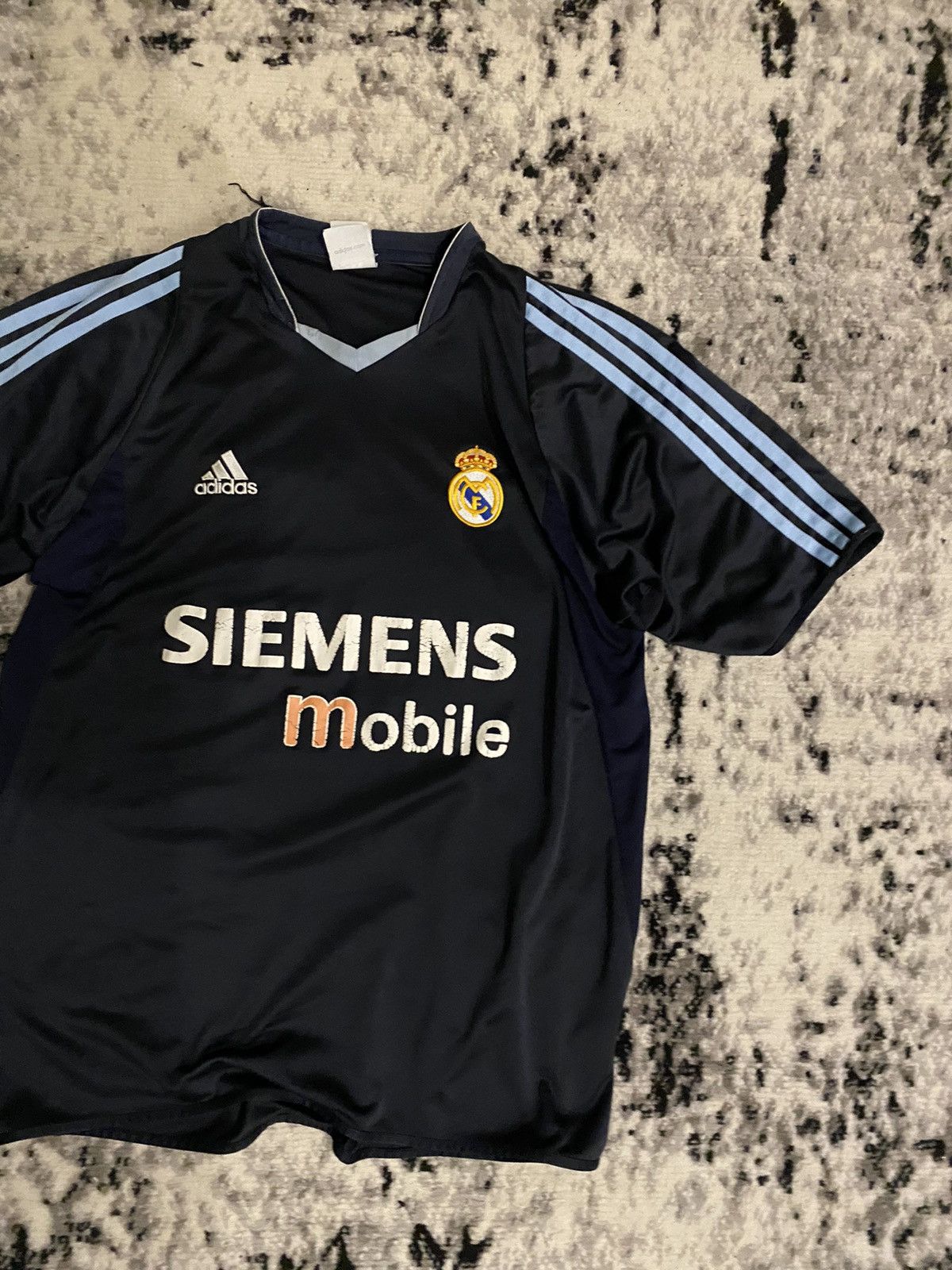 Adidas Vintage Real Madrid Jersey Siemens Mobile Retro 2003