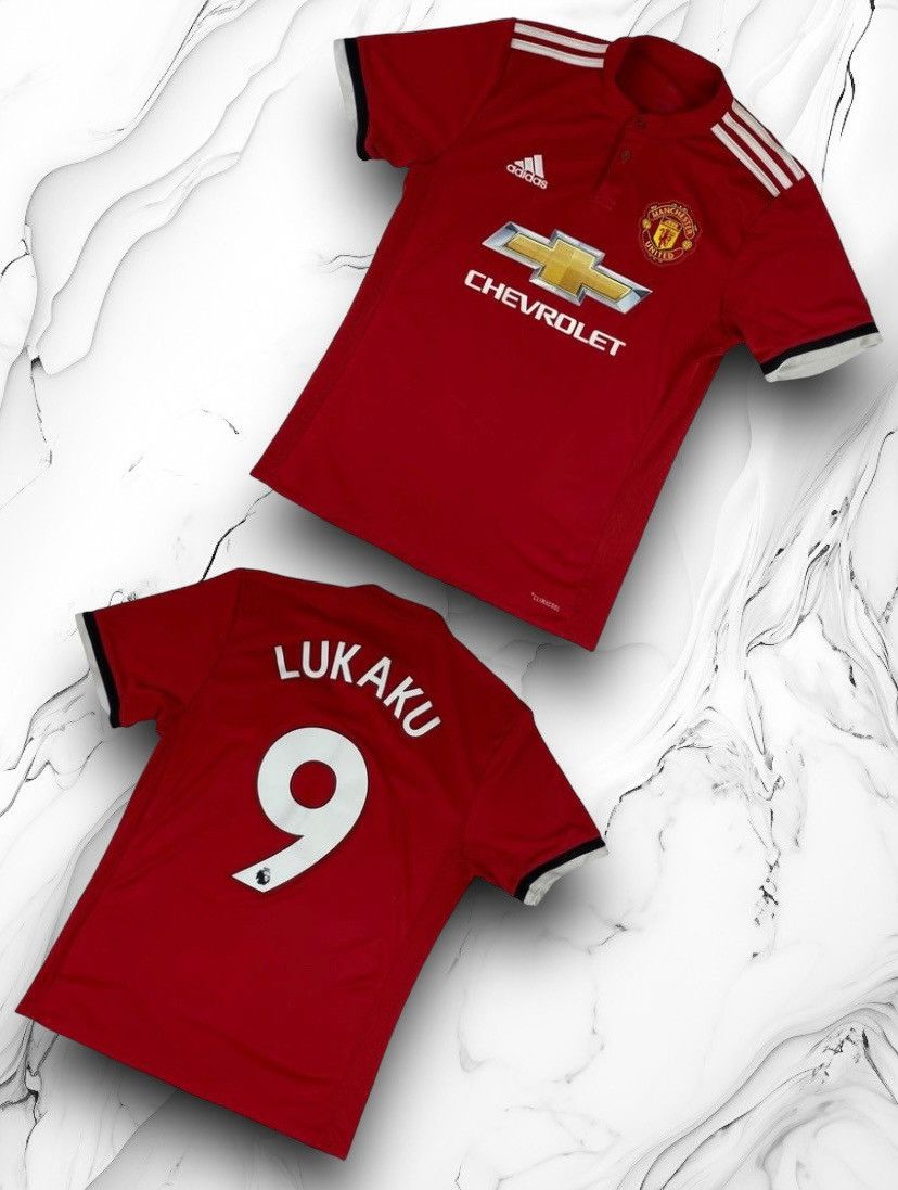 Adidas Adidas Manchester United 2017 2018 Lukaku Home Jersey Size US S / EU 44-46 / 1 - 1 Thumbnail