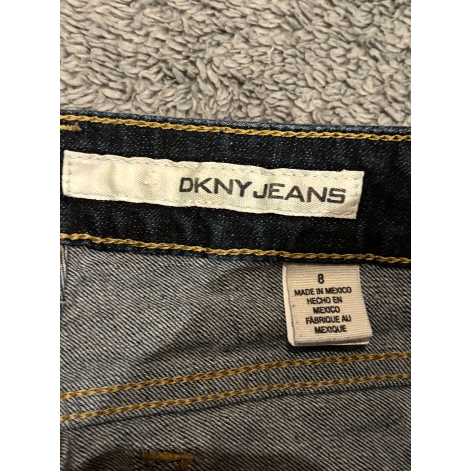 DKNY DKNY Jeans Womens 8 Bootcut Denim Blue Dark Wash Stretch Pants Regular Pockets Cotton Blend Accents Button Modern Rodeo Womens Jeans Size 30" / US 8 / IT 44 - 2 Thumbnail
