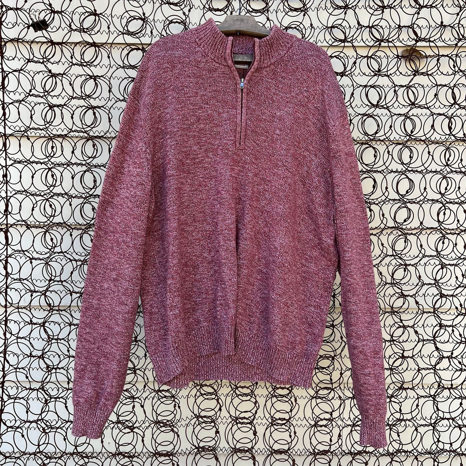 Izod Izod heather red knit 1/4 zip sweater XXL Size US XXL / EU 58 / 5 - 1 Thumbnail