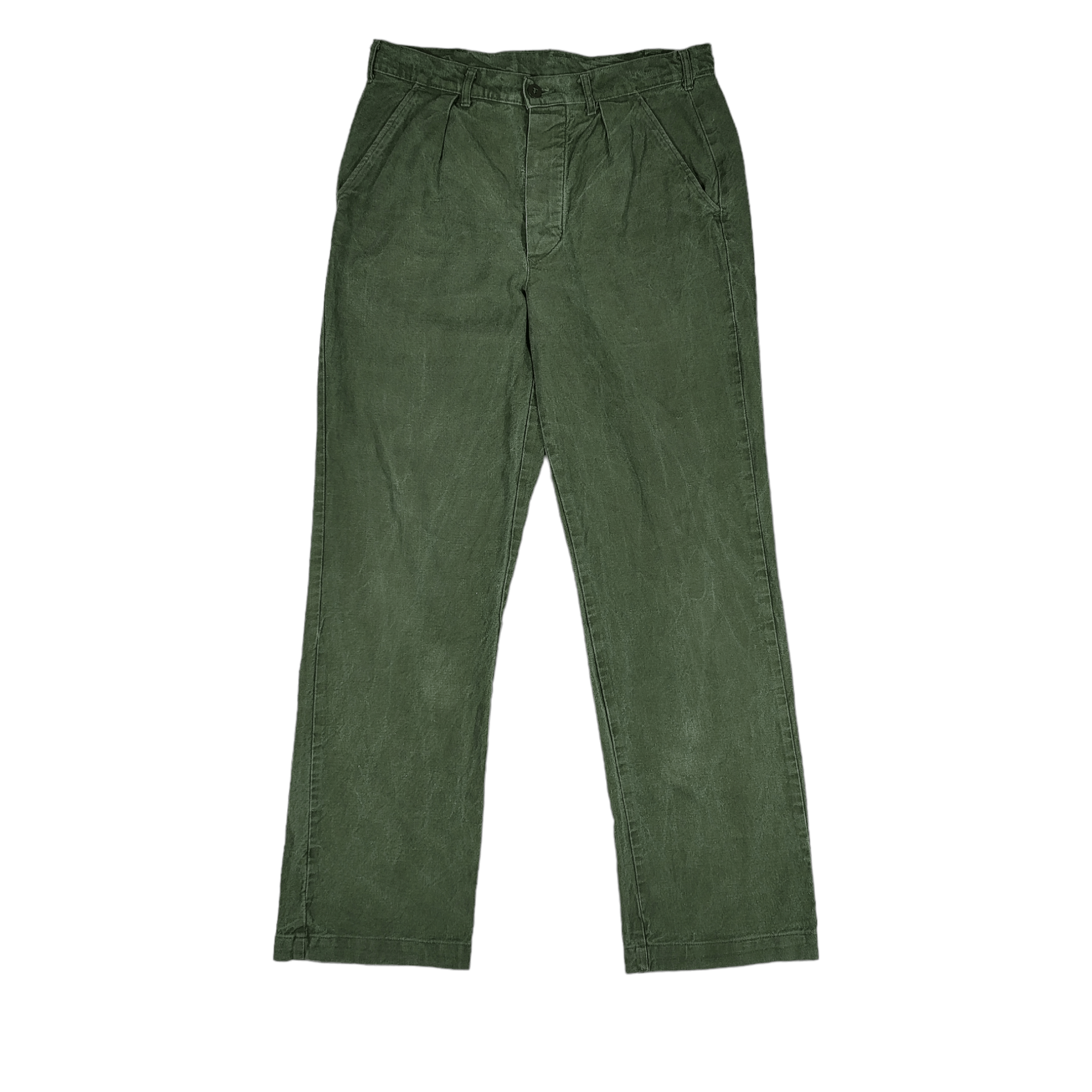 vintage swedish army c46 pants single back pocket