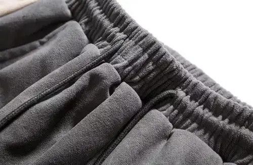 VIBE 20AW Indigo Union Japan Grey Pleuche Patchwork Sweatpants Size US 31 - 3 Thumbnail