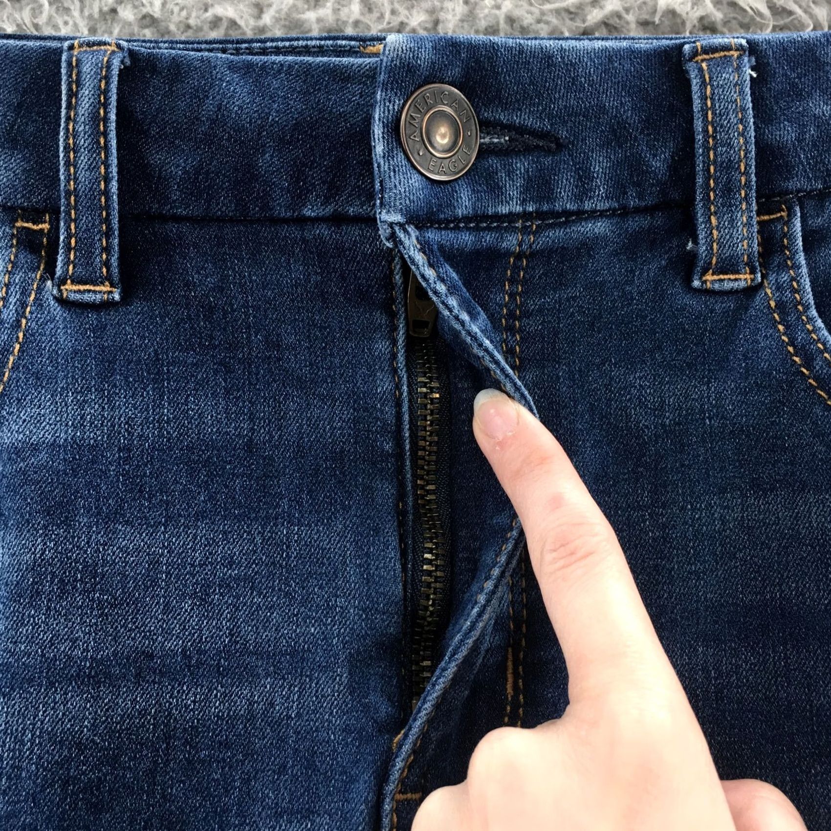 American Eagle Outfitters American Eagle Outfitters Jeans Womens 8 Regular Blue Denim Jegging Pockets Distressed Vintage No Size 30" / US 8 / IT 44 - 3 Thumbnail