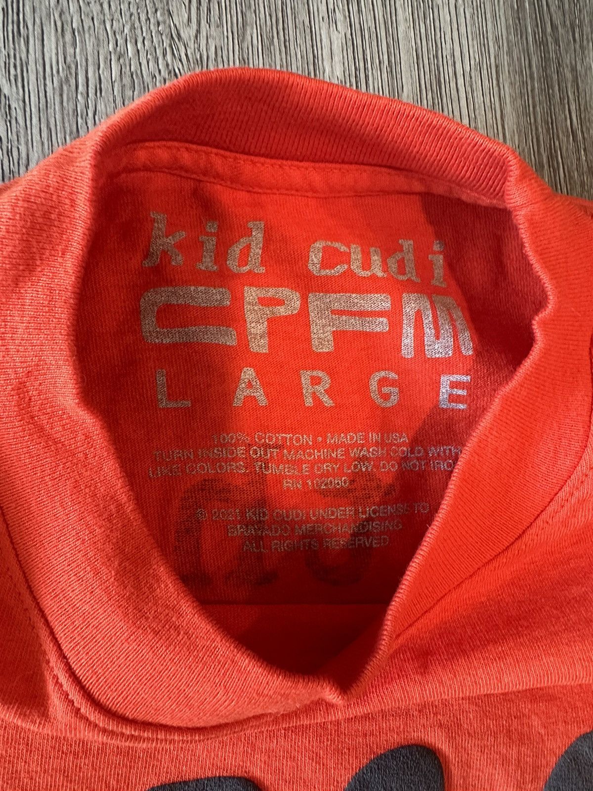 Cactus Plant Flea Market × Kid Cudi Kid Cudi CPFM Long Sleeve Orange Size L Size US L / EU 52-54 / 3 - 3 Thumbnail