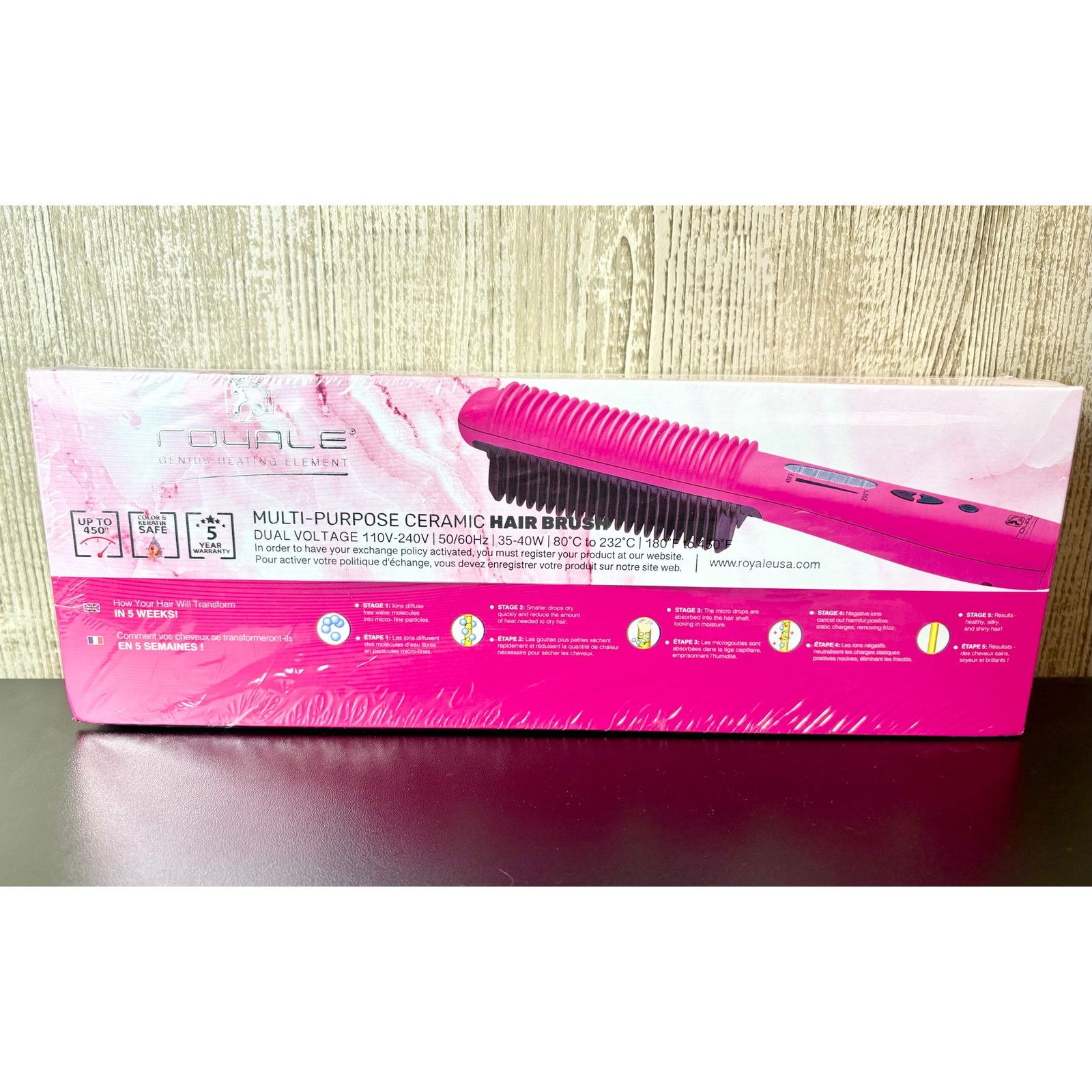 Royal Elastics Royale Genius Multi-Purpose Ceramic Heating Hair Brush Size ONE SIZE - 1 Thumbnail