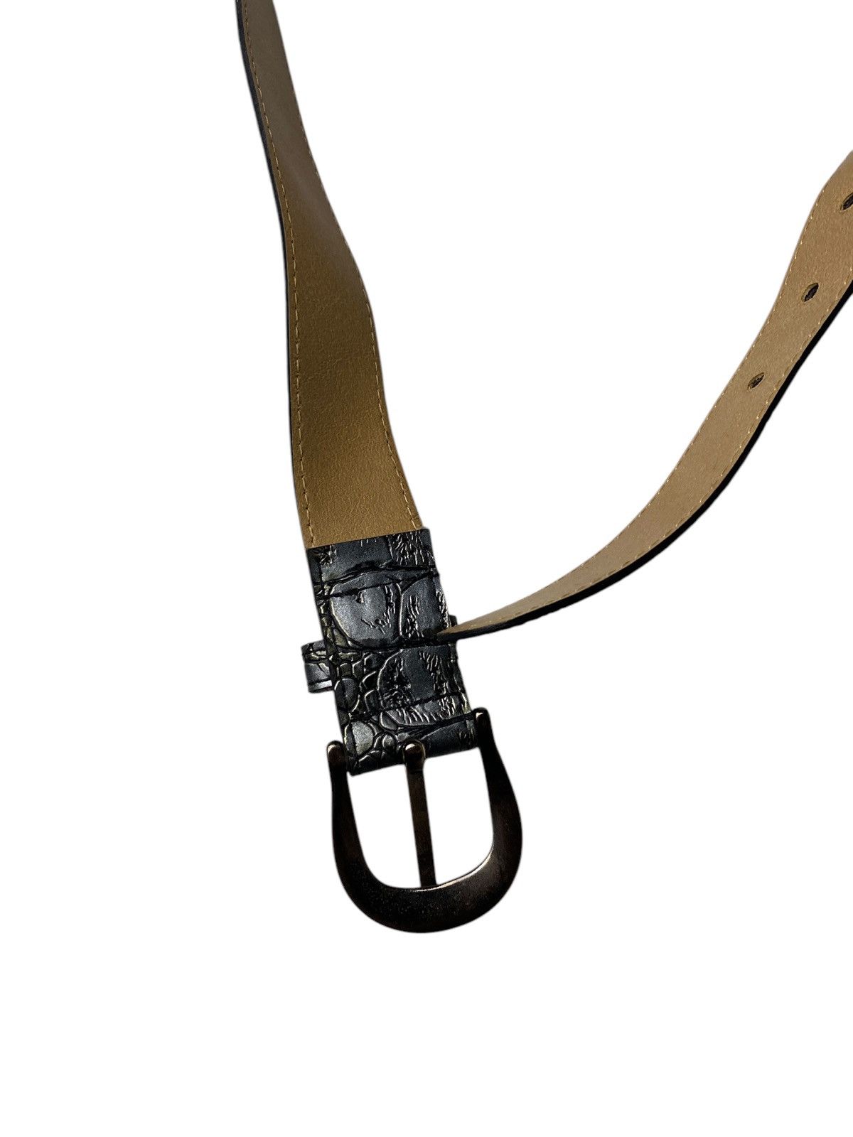 If Six Was Nine 2000's Y2K Green Textured Belt Size ONE SIZE - 5 Thumbnail