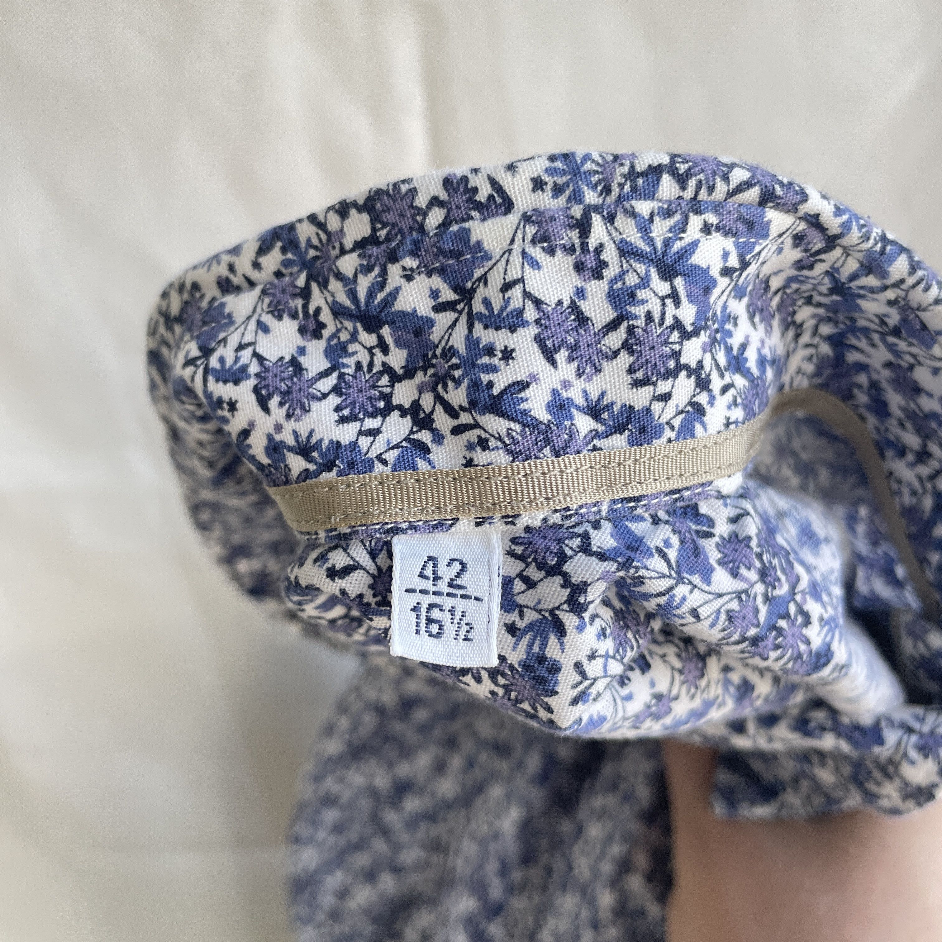 Tintoria Mattei Tintoria Mattei 954 Floral Slim Cotton Spread Collar Shirt Size 42R - 8 Thumbnail