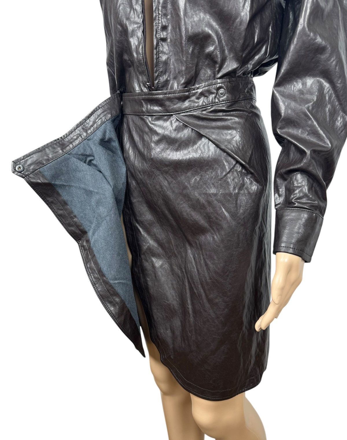 ba&sh Ba&sh Robe Sophia Marron Dress Viscose Collared size 0 XS Size XS / US 0-2 / IT 36-38 - 13 Thumbnail