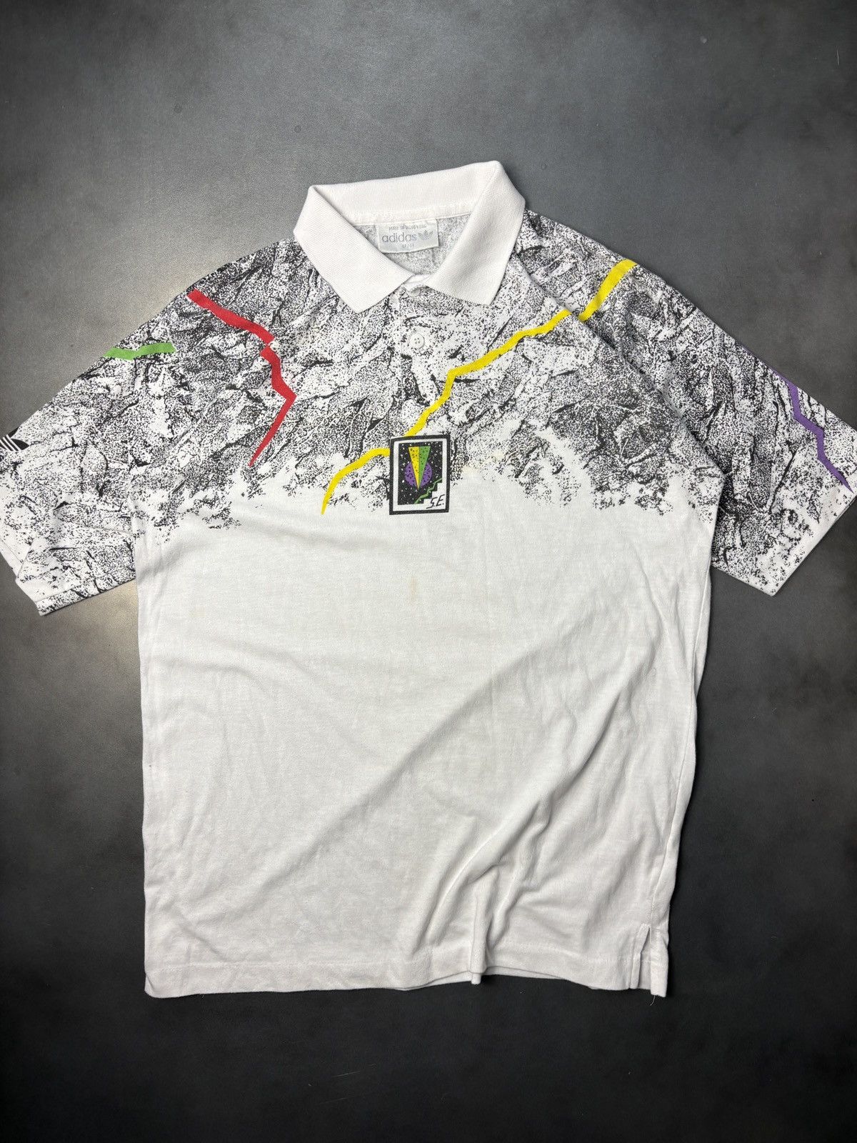 Adidas × Vintage 1980s Adidas Tennis Polo Shirt 80s Vintage Stefan Edberg Size US M / EU 48-50 / 2 - 1 Thumbnail
