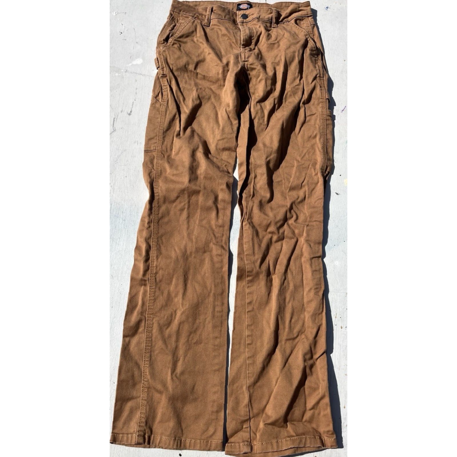 Dickies Dickies Women's Pants Beige Solid 25R Workwear Carpenter Street Skate Size 42" / US 20 - 2 Thumbnail