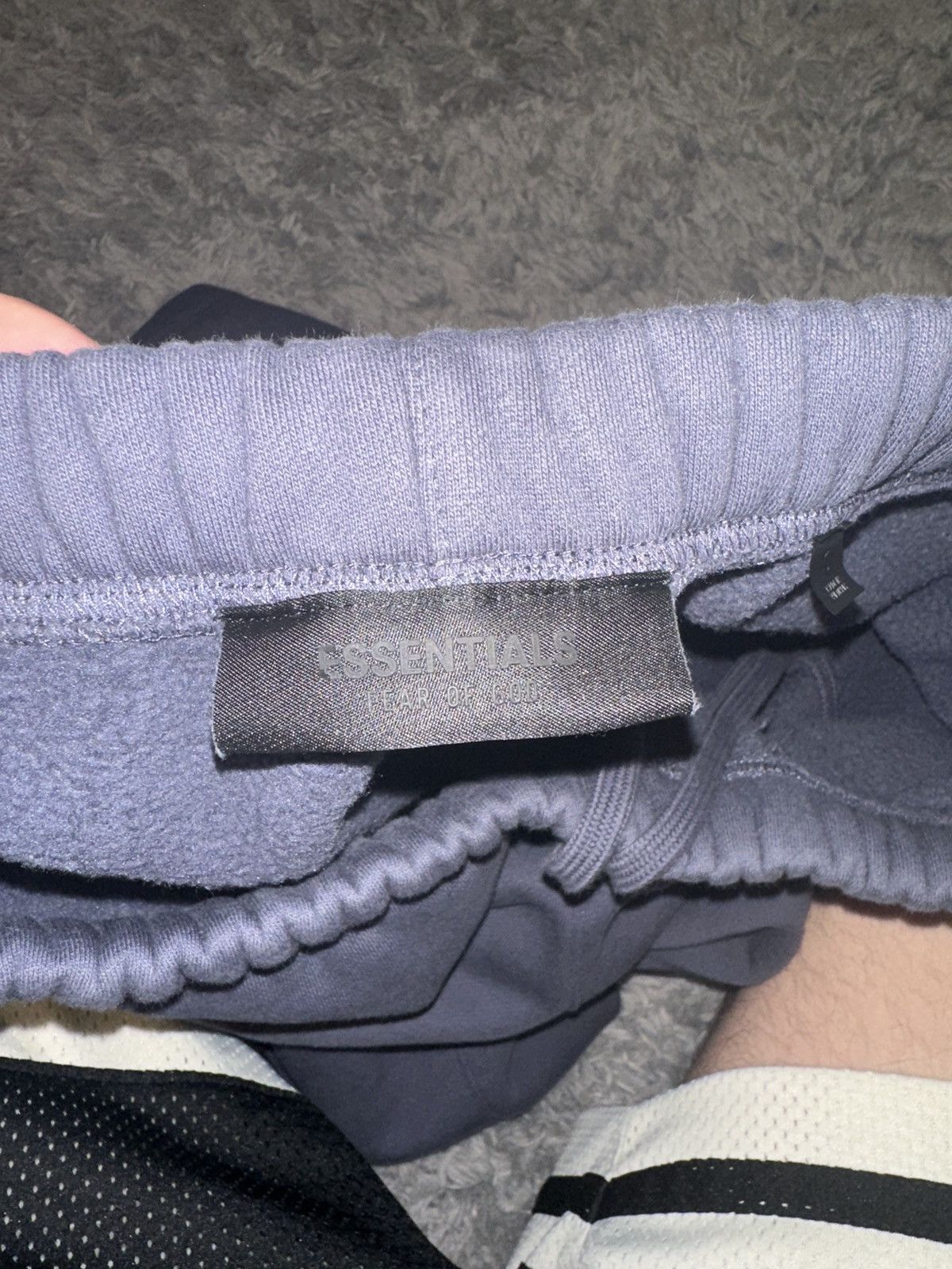 Essentials Blue navy essentials sweatpants Size US 33 - 1 Thumbnail