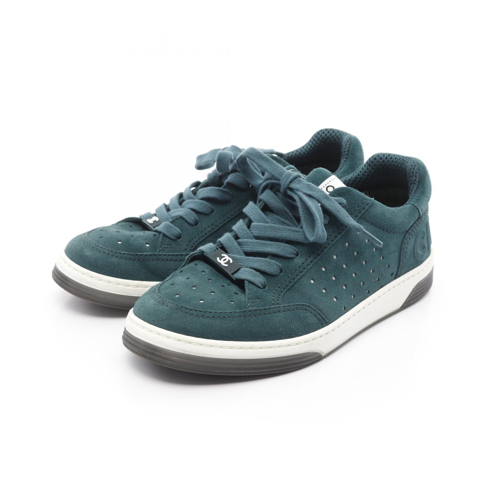 Chanel Chanel Coco Mark Suede Sneakers Suede Shoes G39225 DUTY