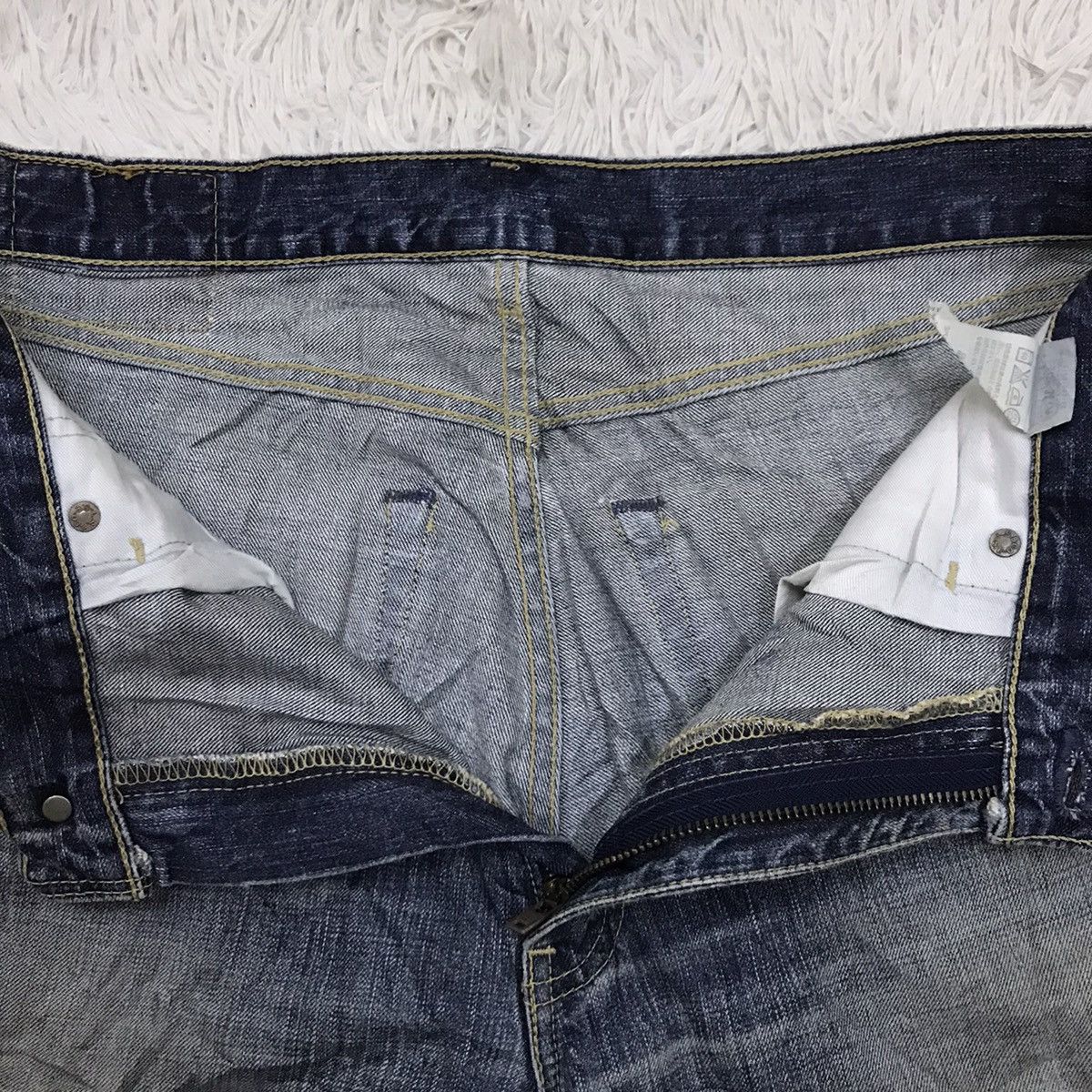 Levi's Vintage Levis 502 Distressed Design Denim Jeans Size US 32 / EU 48 - 11 Thumbnail