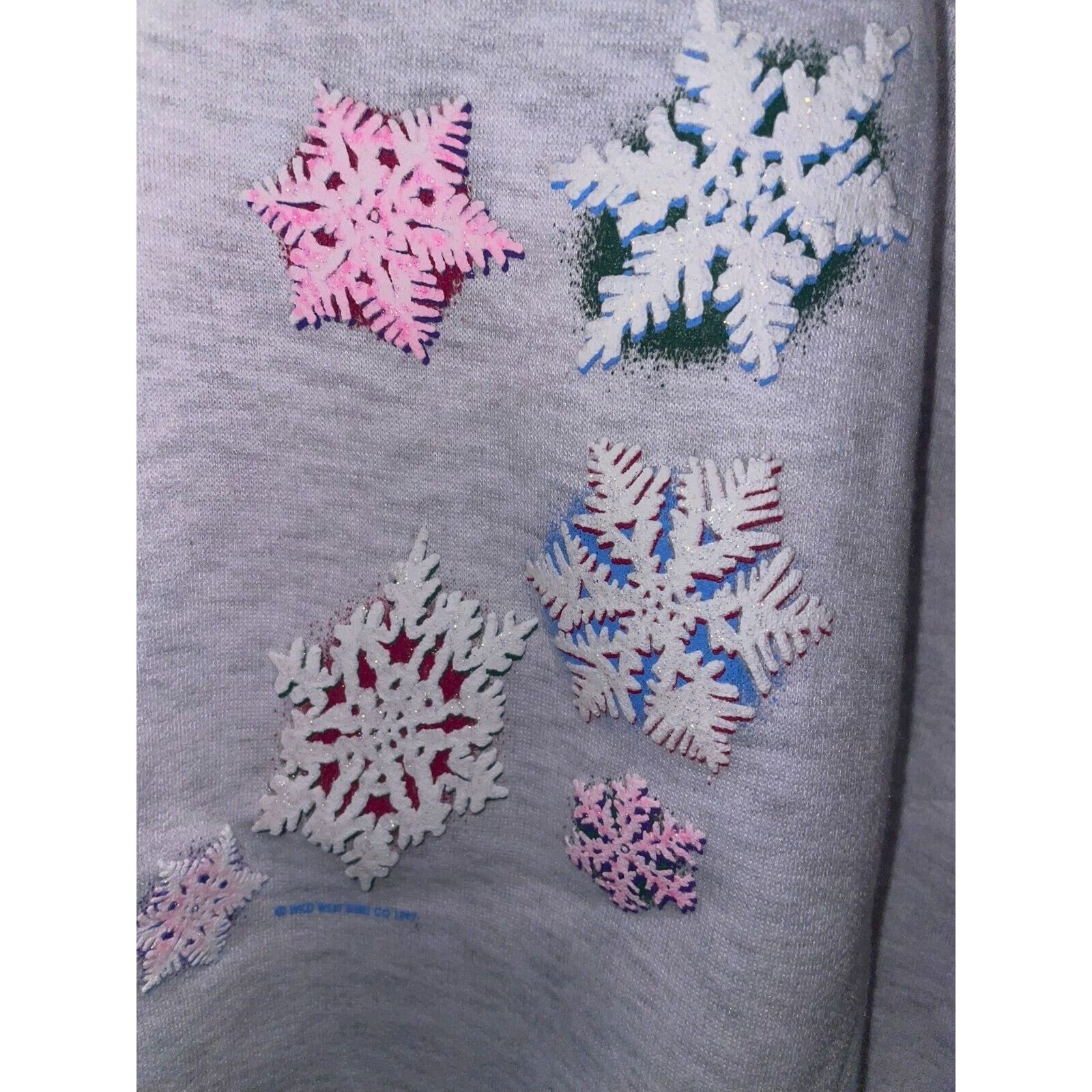 Vintage Vintage Montana Sweater Snowflakes Snow Button Up VTG Large Size US L / EU 52-54 / 3 - 9 Thumbnail