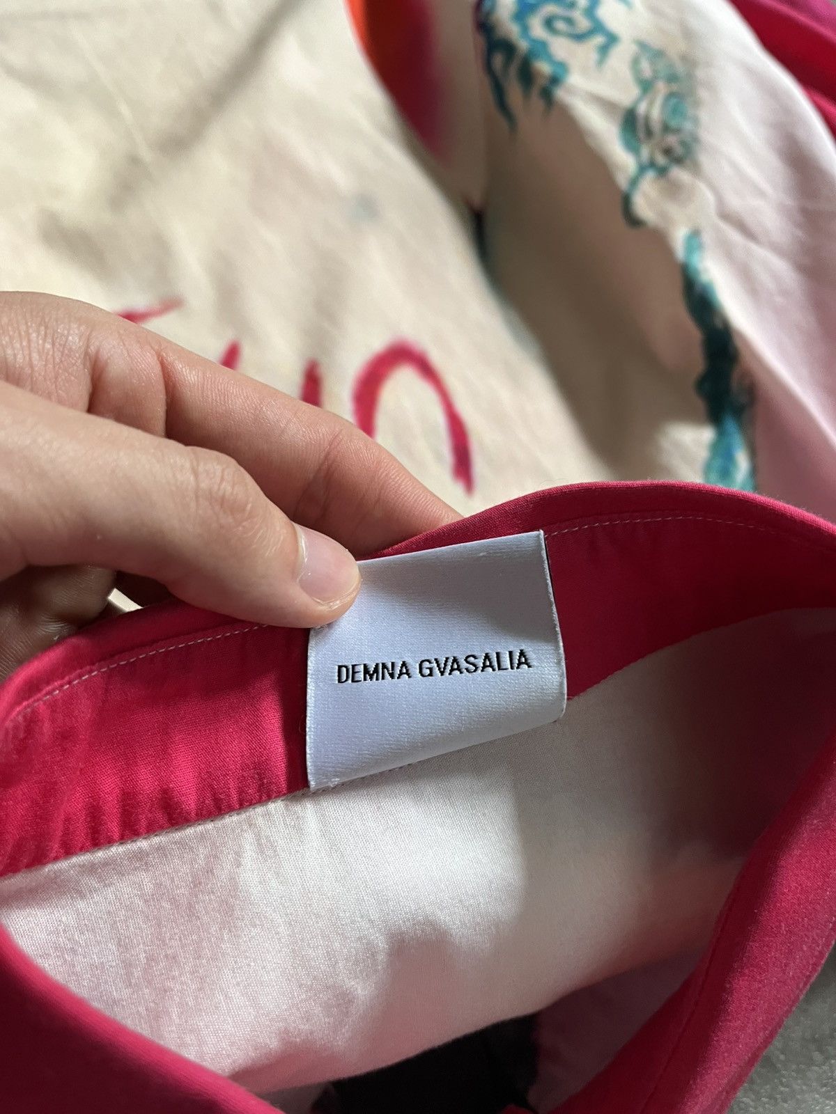 Vetements Vetements A/W 2018 Marilyn Manson button up shirt pink Size US L / EU 52-54 / 3 - 12 Thumbnail