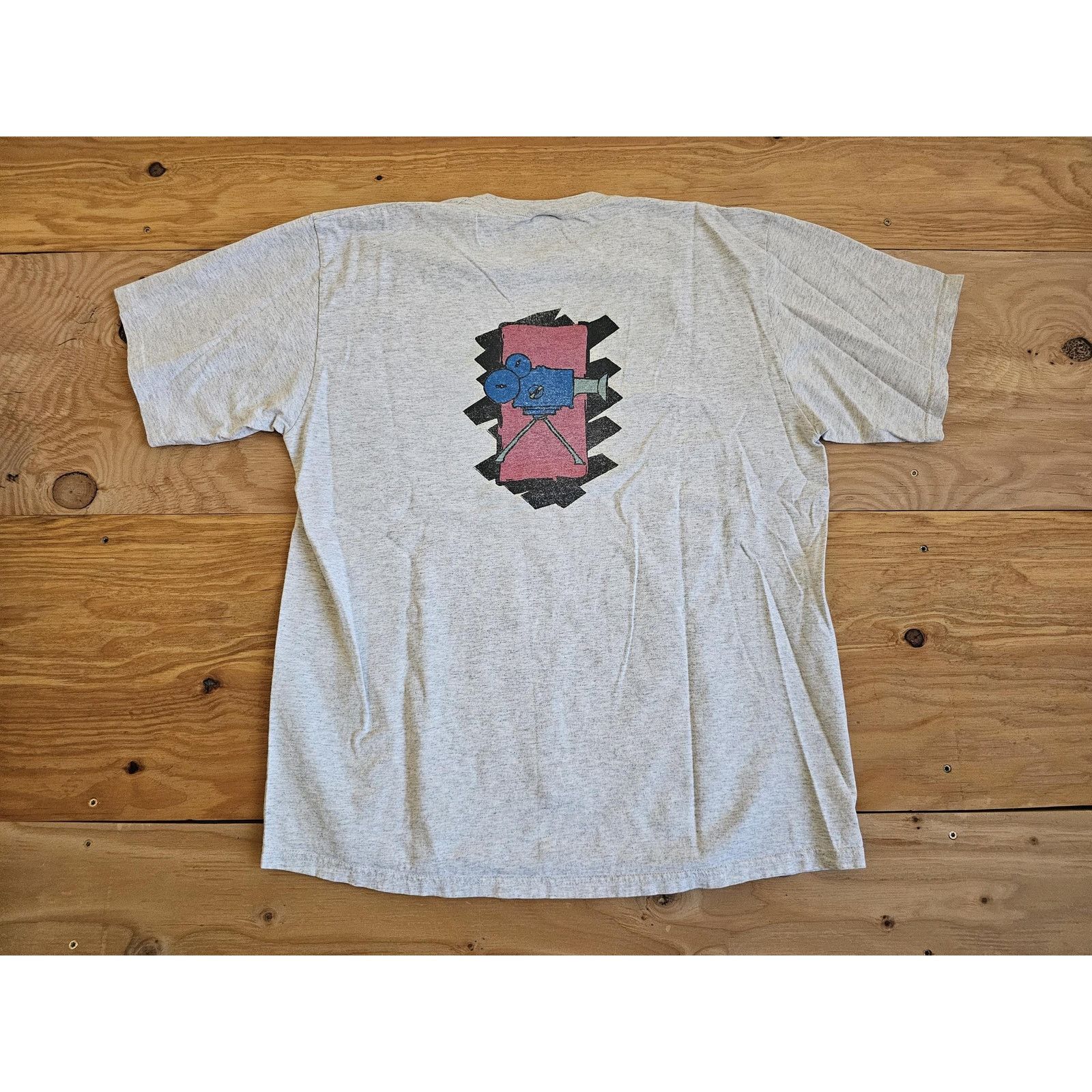 Cherokee Film Editing Movie Projector T-Shirt Double Sided XL? 1990s Size US XL / EU 56 / 4 - 1 Thumbnail