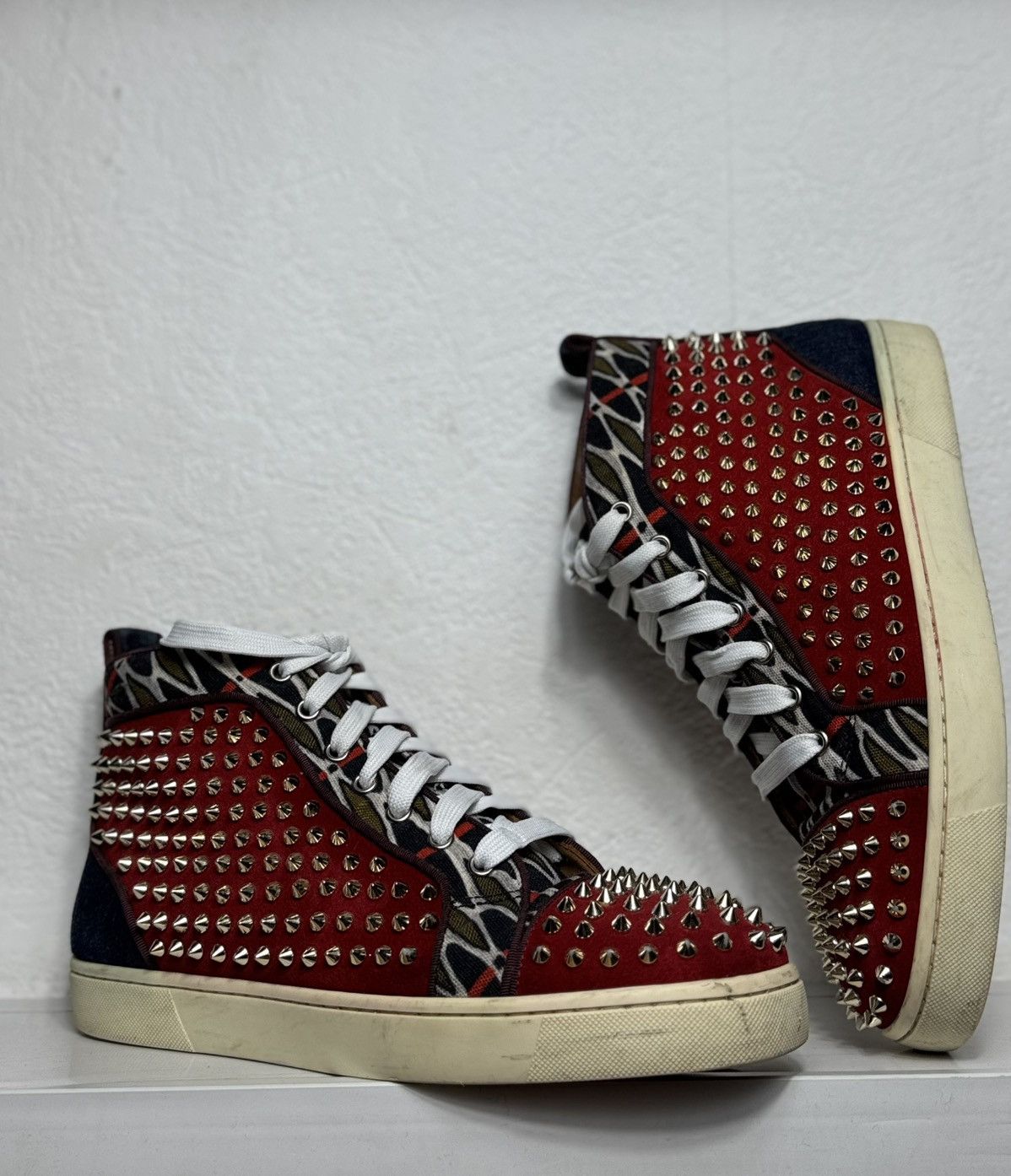 Christian Louboutin Spikes High To Sneakers Size 41