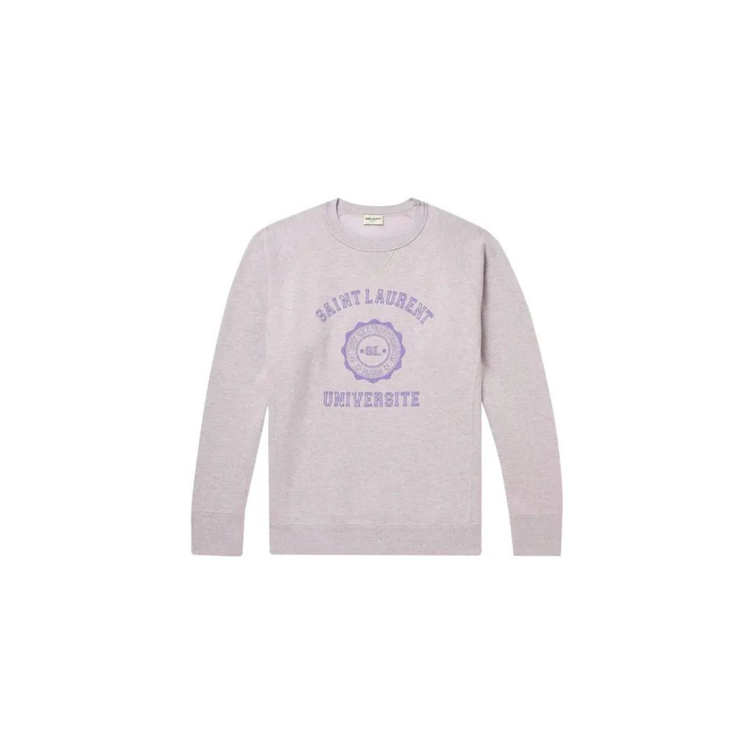 Saint Laurent Paris o1la1rc1a1225 683995 Université" Sweatshirt in Lilac Size US S / EU 44-46 / 1 - 1 Preview