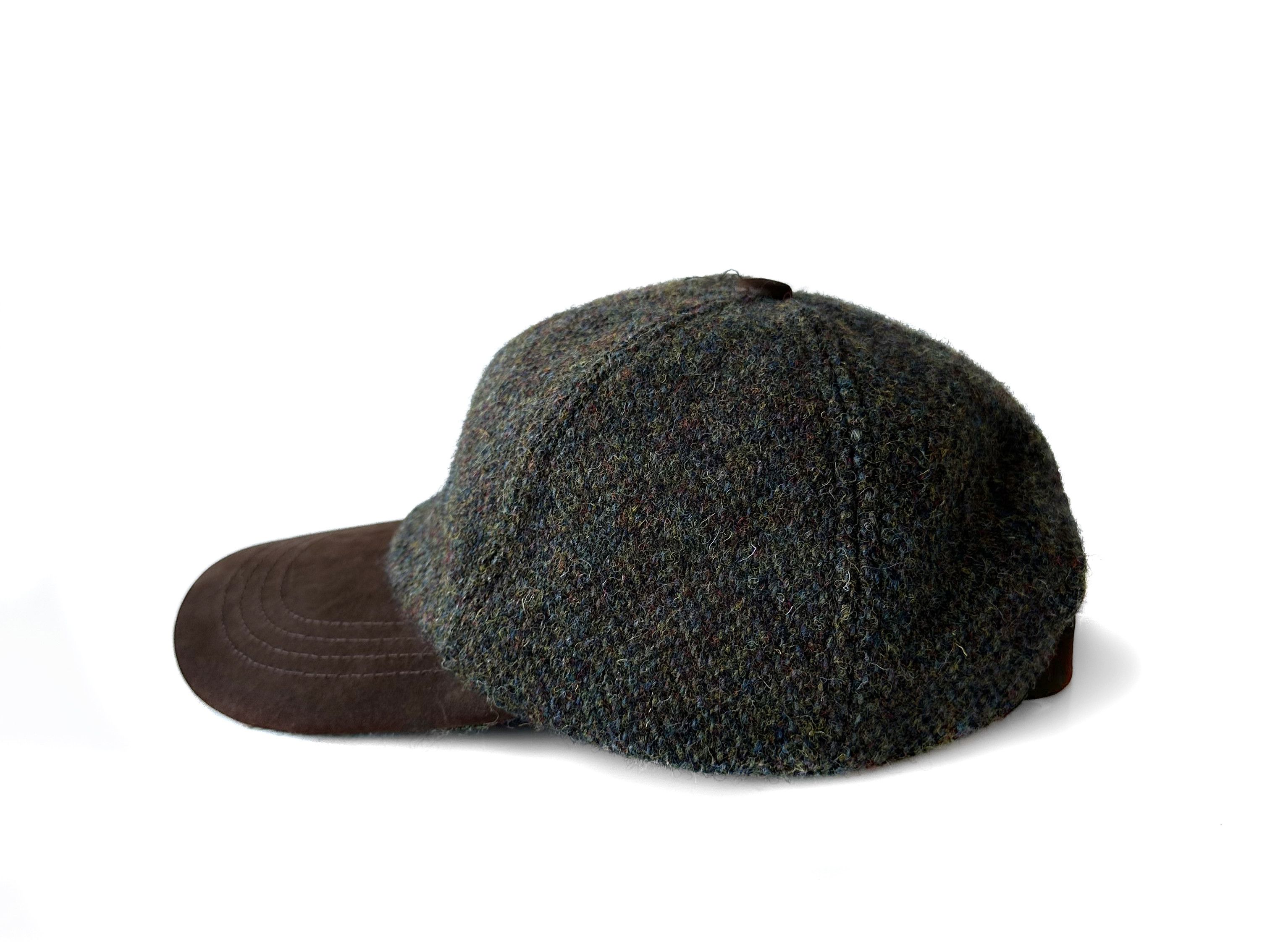 Harris Tweed Harris Tweed melange green cap Size ONE SIZE - 2 Thumbnail