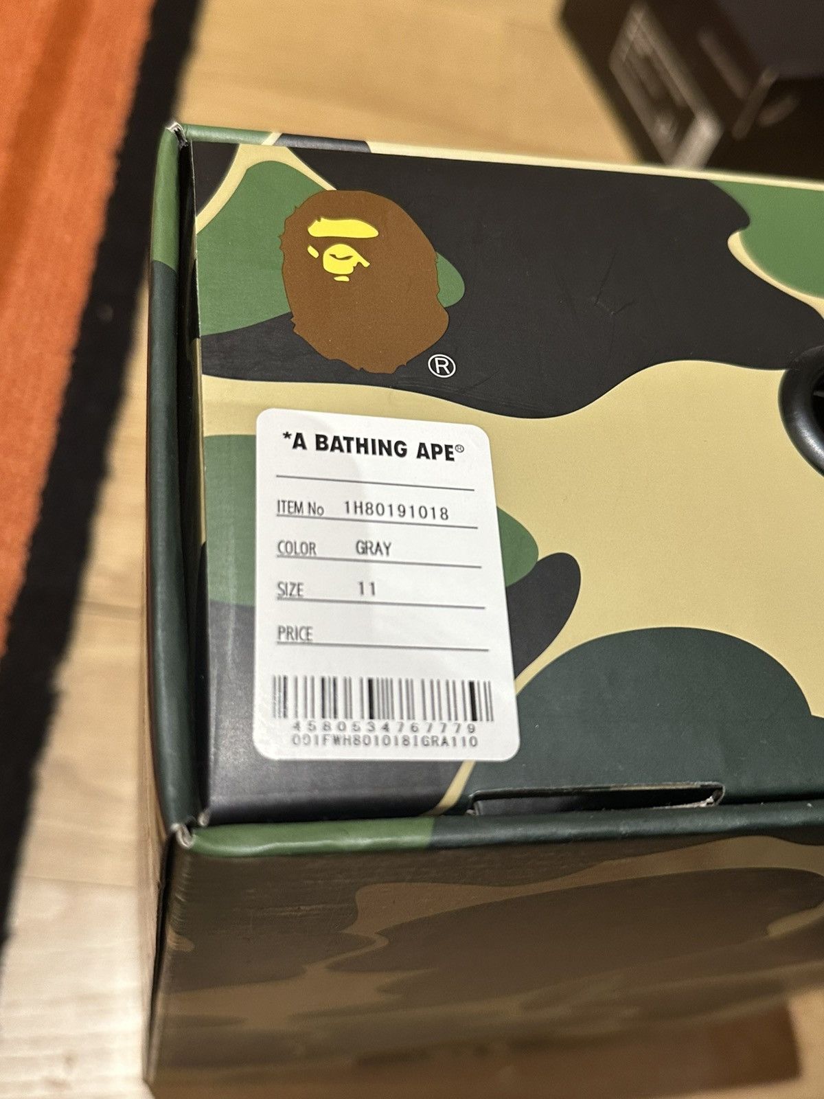 Bape A Bathing Ape Bape Sta Grey Green Size US 11 / EU 44 - 14 Thumbnail