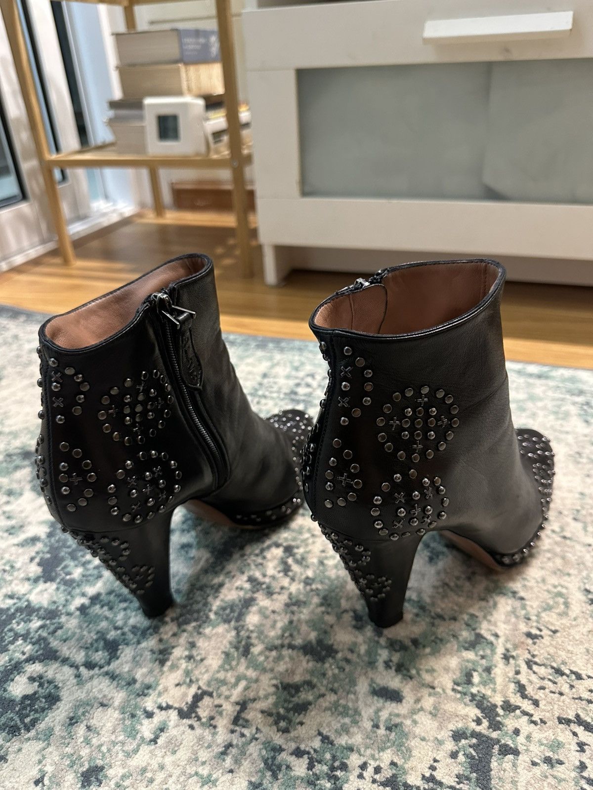 Alaia ALAÏA Leather Zipper Studded Accent Boots Size US 8.5 / IT 38.5 - 5 Thumbnail