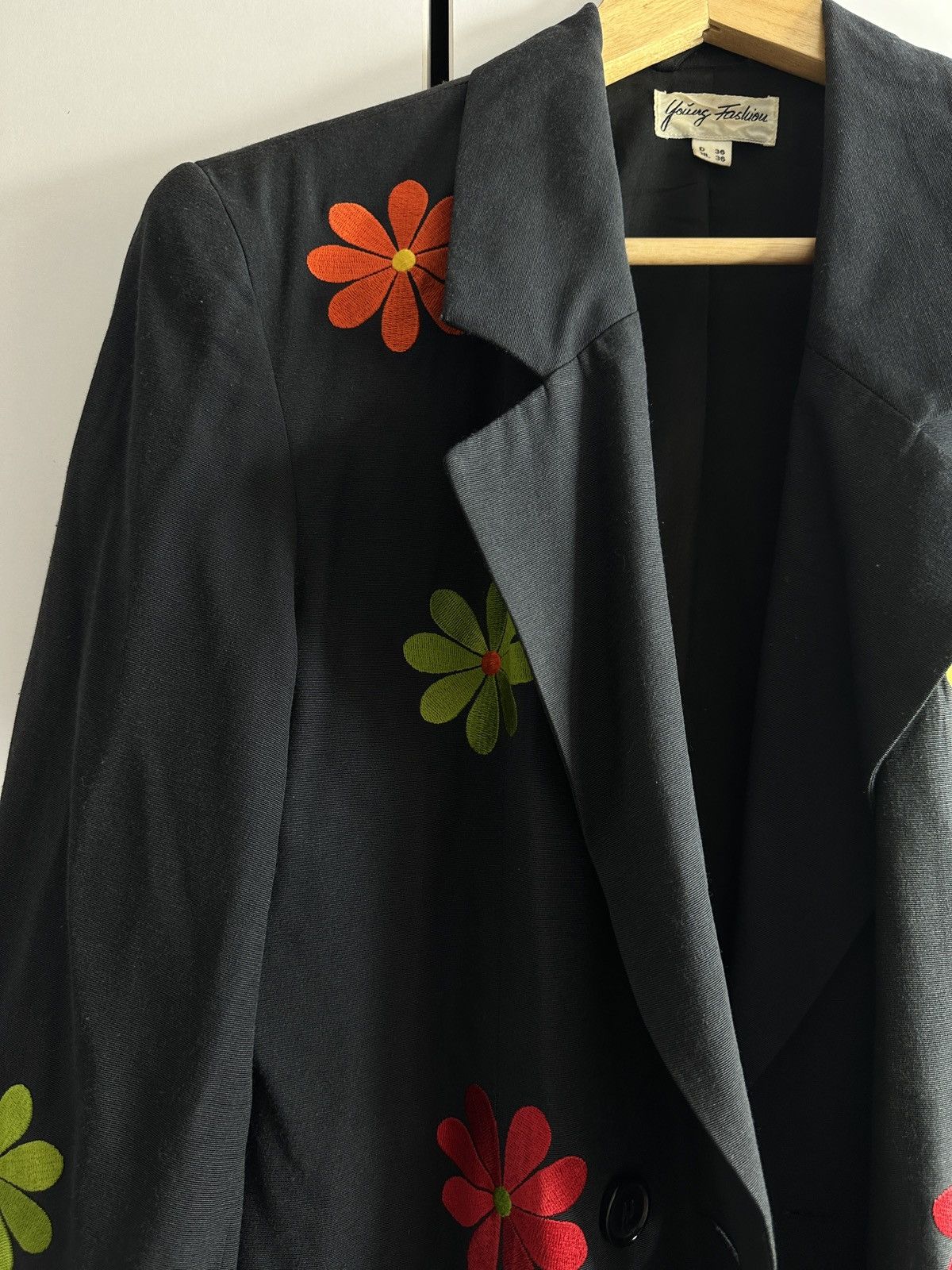 Other long jacket with embroidered flowers Young Fashion Size S / US 4 / IT 40 - 3 Thumbnail