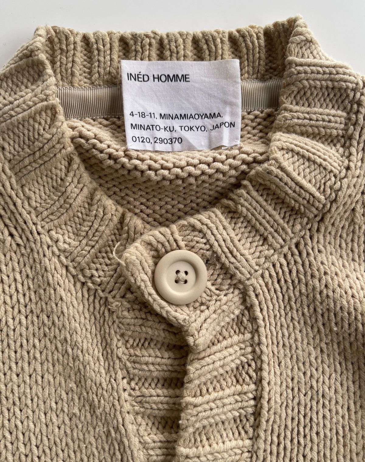 Yohji Yamamoto Ined Homme Tokyo cable Knit Sweater Size US M / EU 48-50 / 2 - 2 Thumbnail